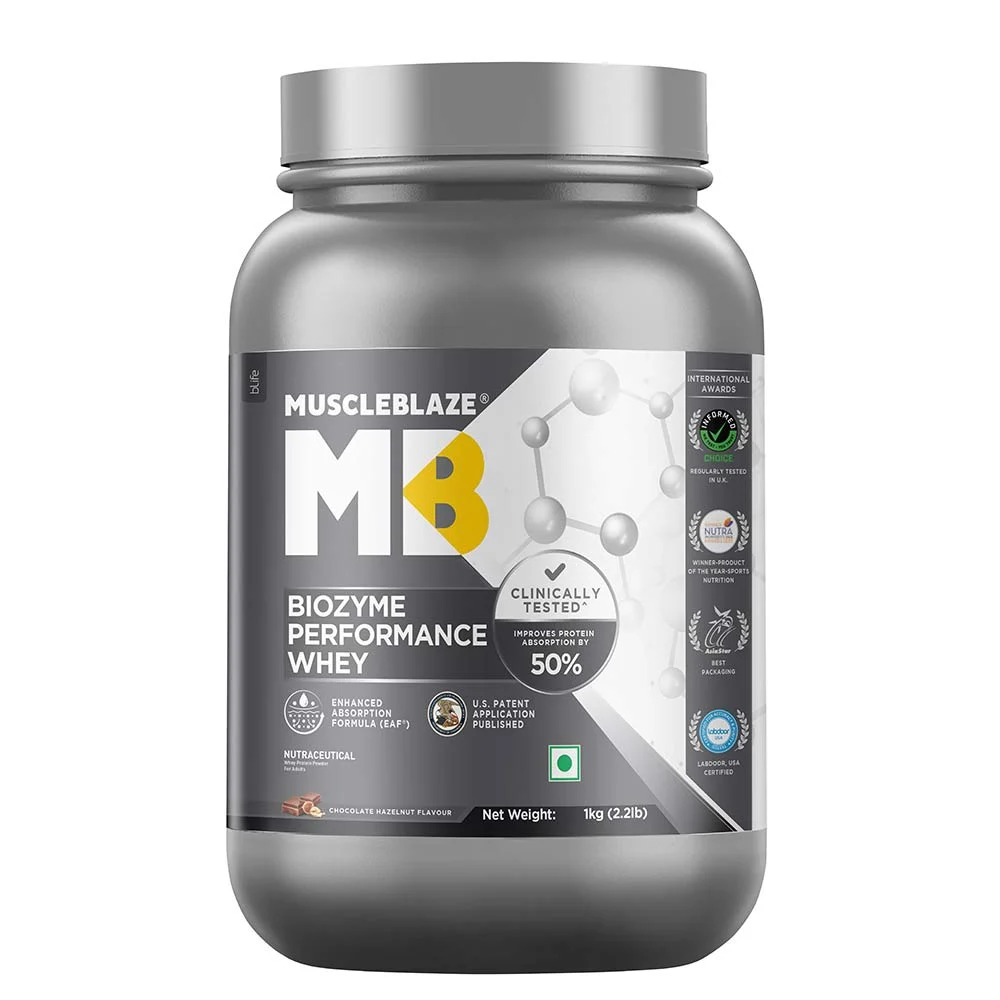 MuscleBlaze Biozyme Whey Performance 1kg 